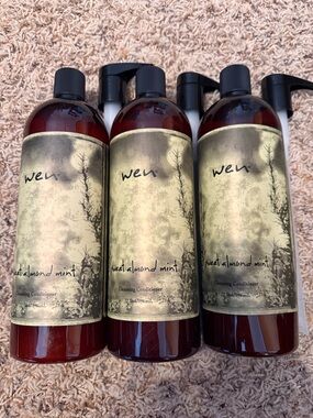 Set of 3 - new/sealed WEN Sweet Almond Mint Cleansing Conditioner